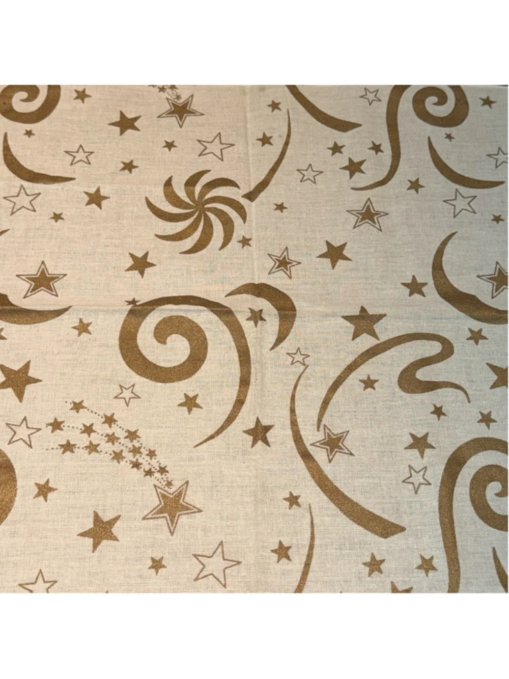Fabric Industries 1992 Whimsical Celestial Swirls Cotton Napkins Set of 4 EUC